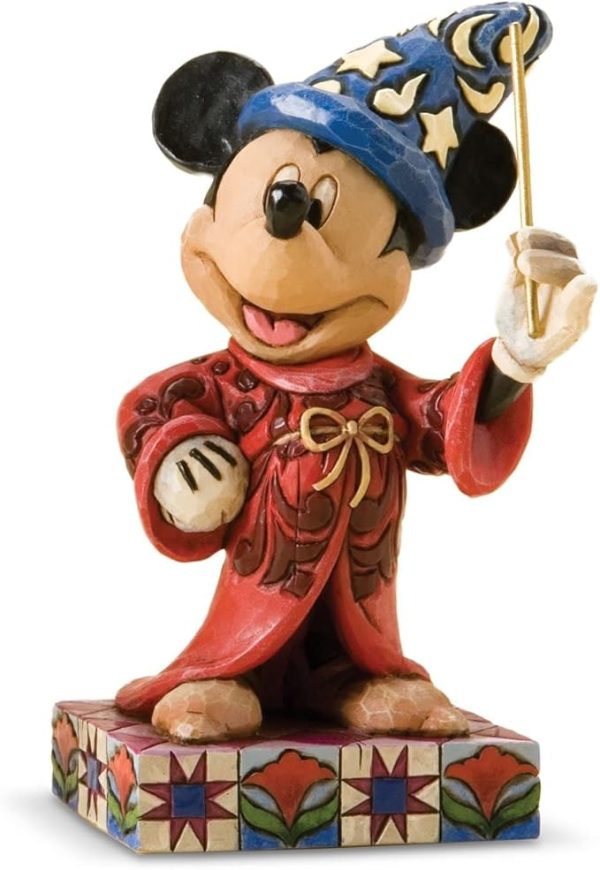 Sorcerer Mickey Figurine by Jim Shore Hand Painted Fantasia Collectible