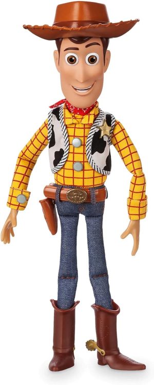 Disney Store Sheriff Woody Talking Action Figure with Interactive Features