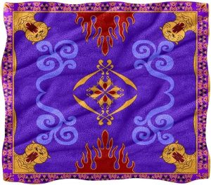 Aladdin's Magic Carpet Throw Fleece Blanket