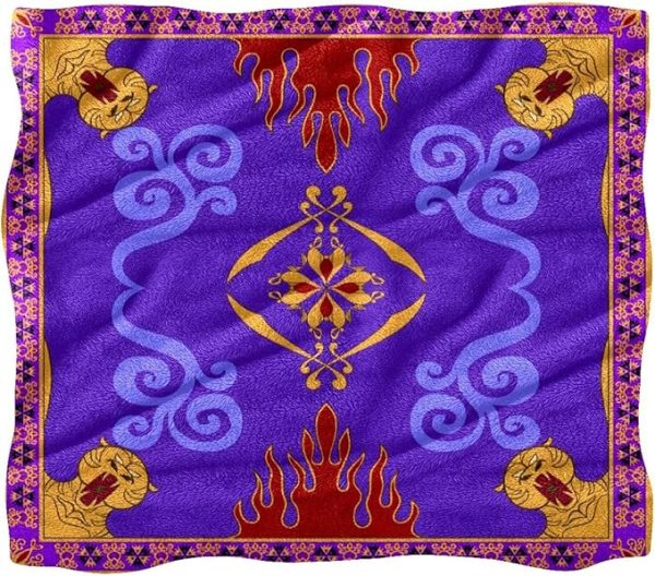 Aladdin's Magic Carpet Throw Fleece Blanket