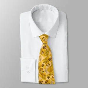 The Lion King Simba on Triangle Pattern Neck Tie