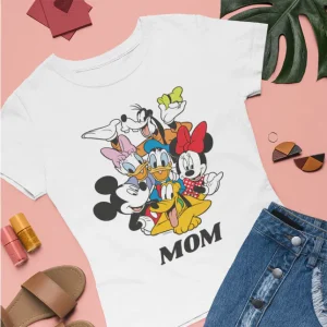 Personalized Mickey and Friends Mom T-Shirt